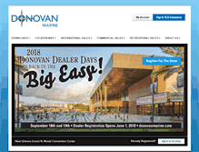 Tablet Screenshot of donovanmarineparts.com